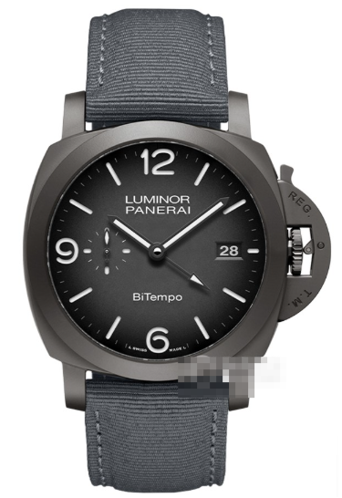 パネライコピー時計LUMINOR PAM01467、チタンと黒が描く、軽やかな強靭さ